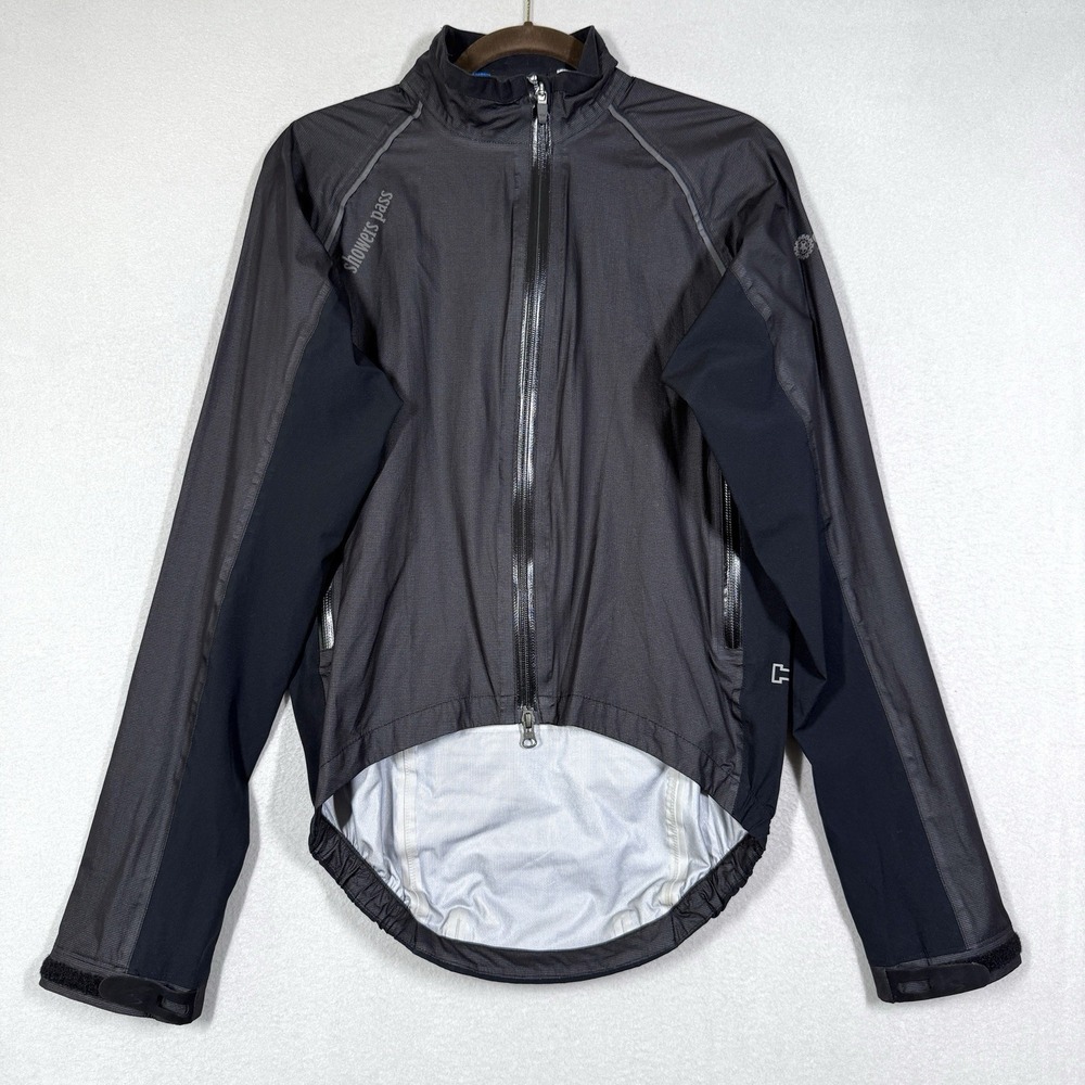 Showers Pass Jacket Men Small Elite Pro Rain Packable Cycling Biking Performance